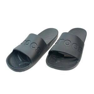 Crocs Slide Black Lightweight Comfort Sandals 210088-001 Mens 11 Womens 12